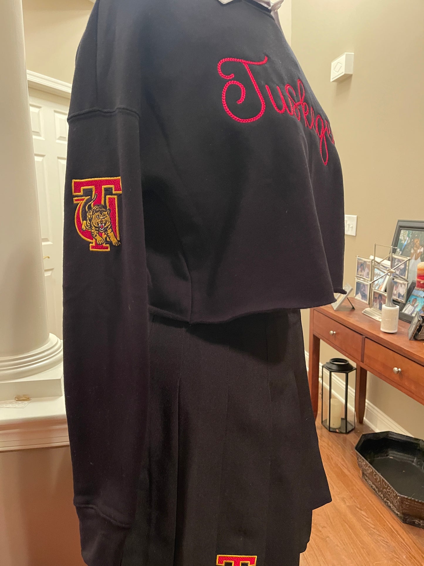 Cropped & Embroidered Tuskegee Sweatshirt