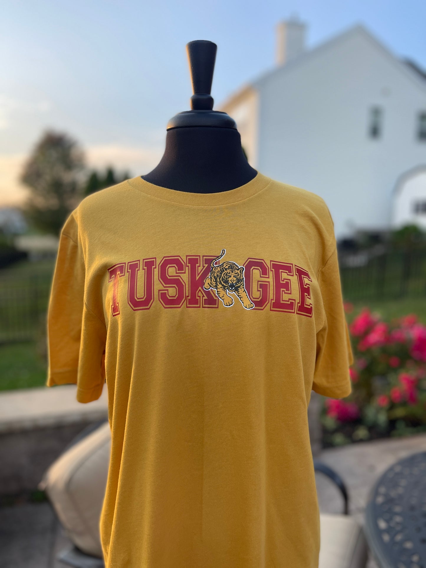 Tuskegee Long Sleeve Tee - Gold - CLEARANCE - Size Large