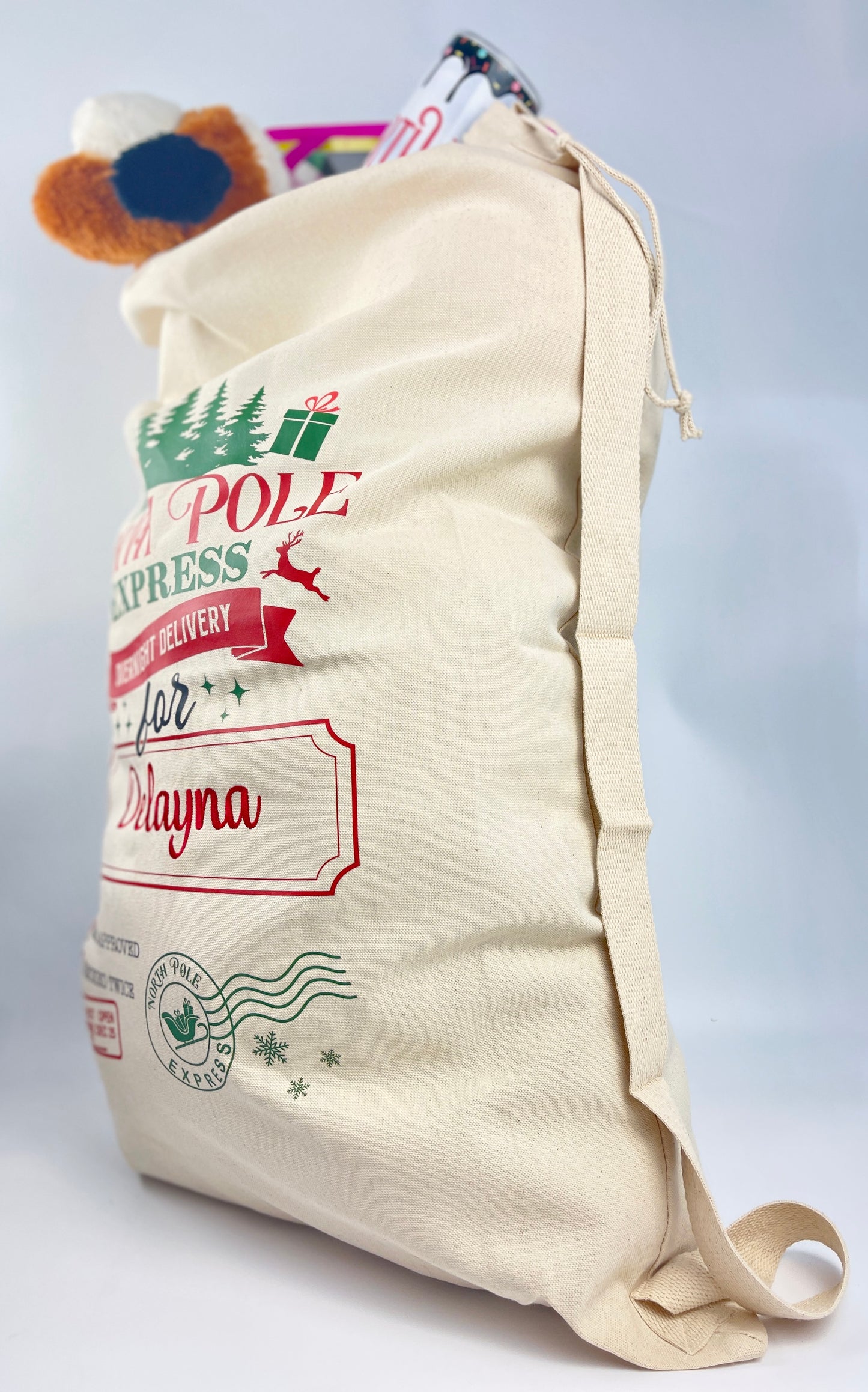 Personalized Santa Sack with Embroidery