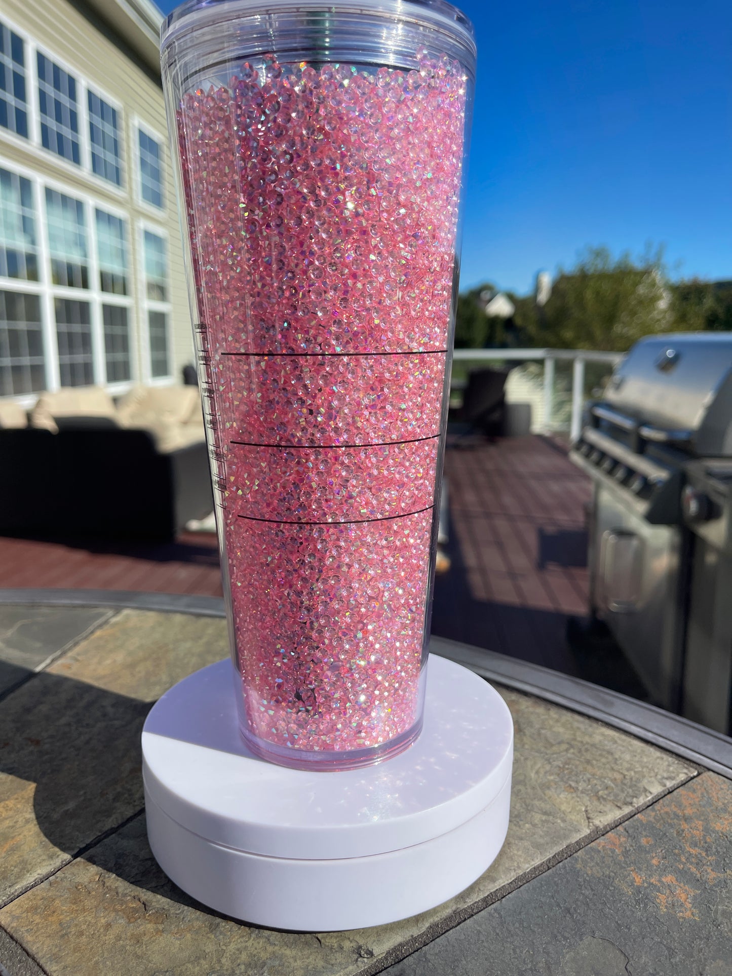 Rhinestone Filled Tumbler