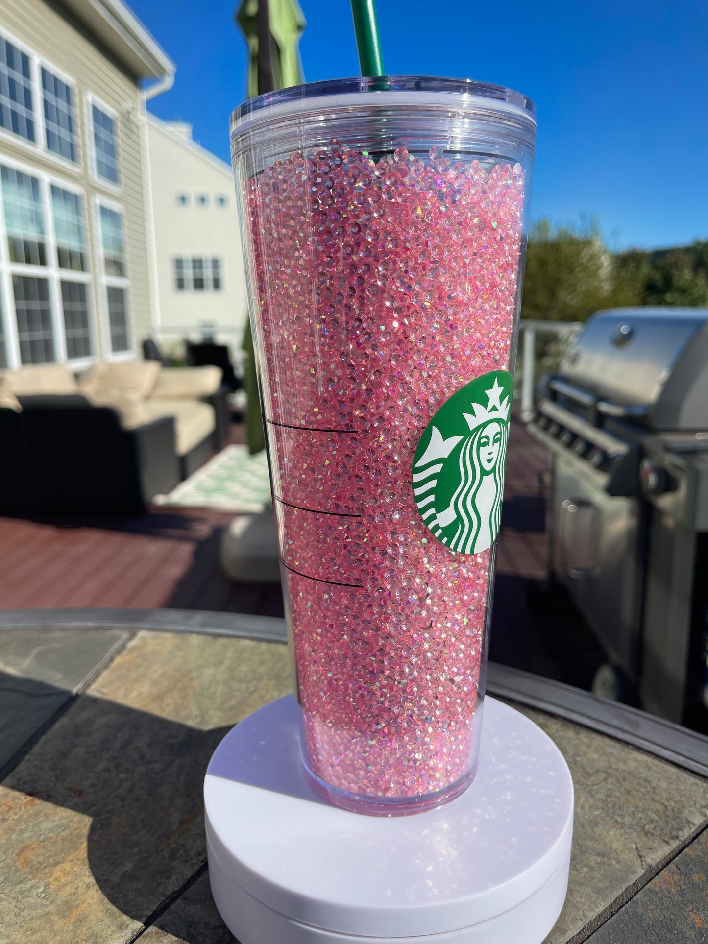 Rhinestone Filled Tumbler