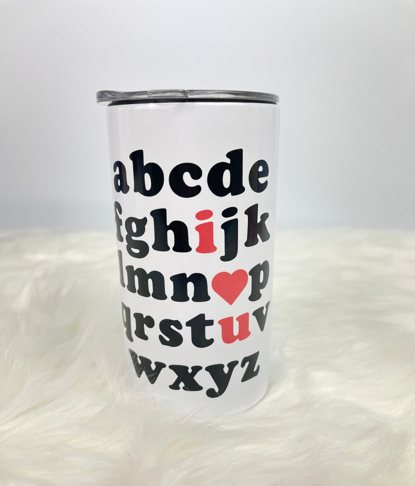 ABC and I LOVE YOU - Valentine's Day Tumbler for Kids