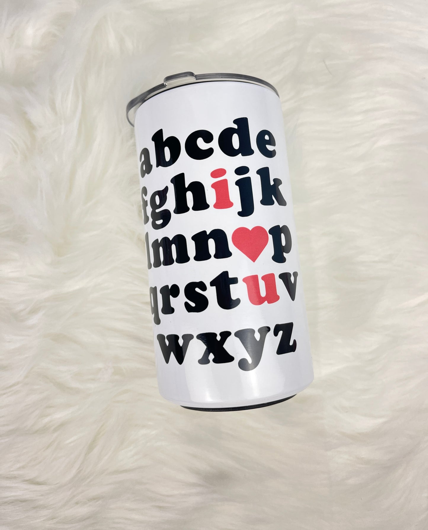 ABC and I LOVE YOU - Valentine's Day Tumbler for Kids