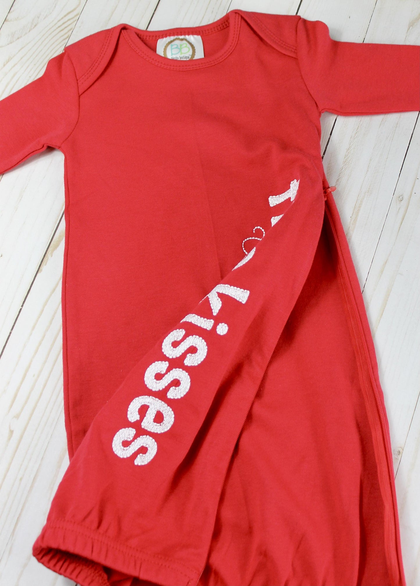 FREE KISSES Infant Gown for Valentine's Day