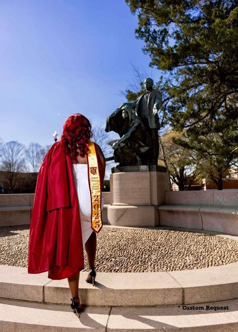 Custom Embroidered Graduation Stole - ANY COLOR, ANY UNIVERSITY