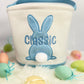 Personalized Easter Baskets - BLUE BUNNY