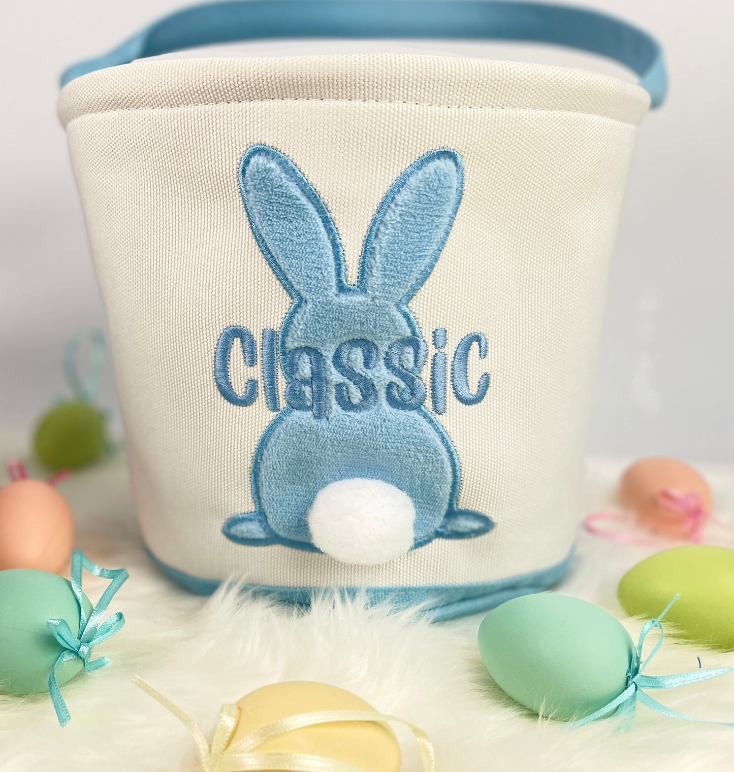 Personalized Easter Baskets - BLUE BUNNY