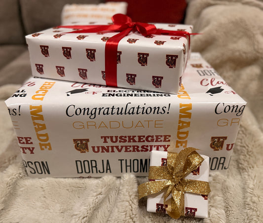Premium Gift Wrapping Paper - DESIGN YOUR OWN - ANY COLLEGE OR UNIVERSITY