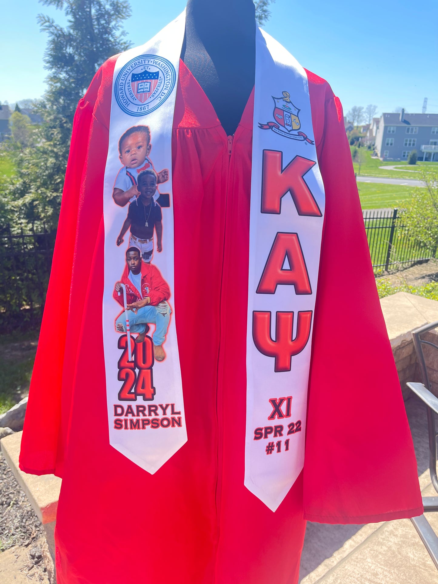 Graduation Stole - Kappa Alpha Psi