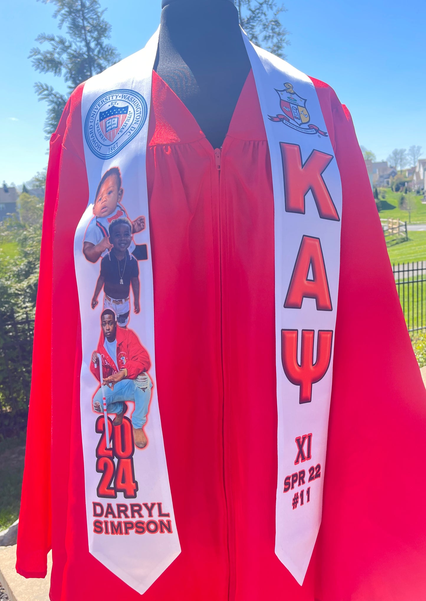 Graduation Stole - Kappa Alpha Psi