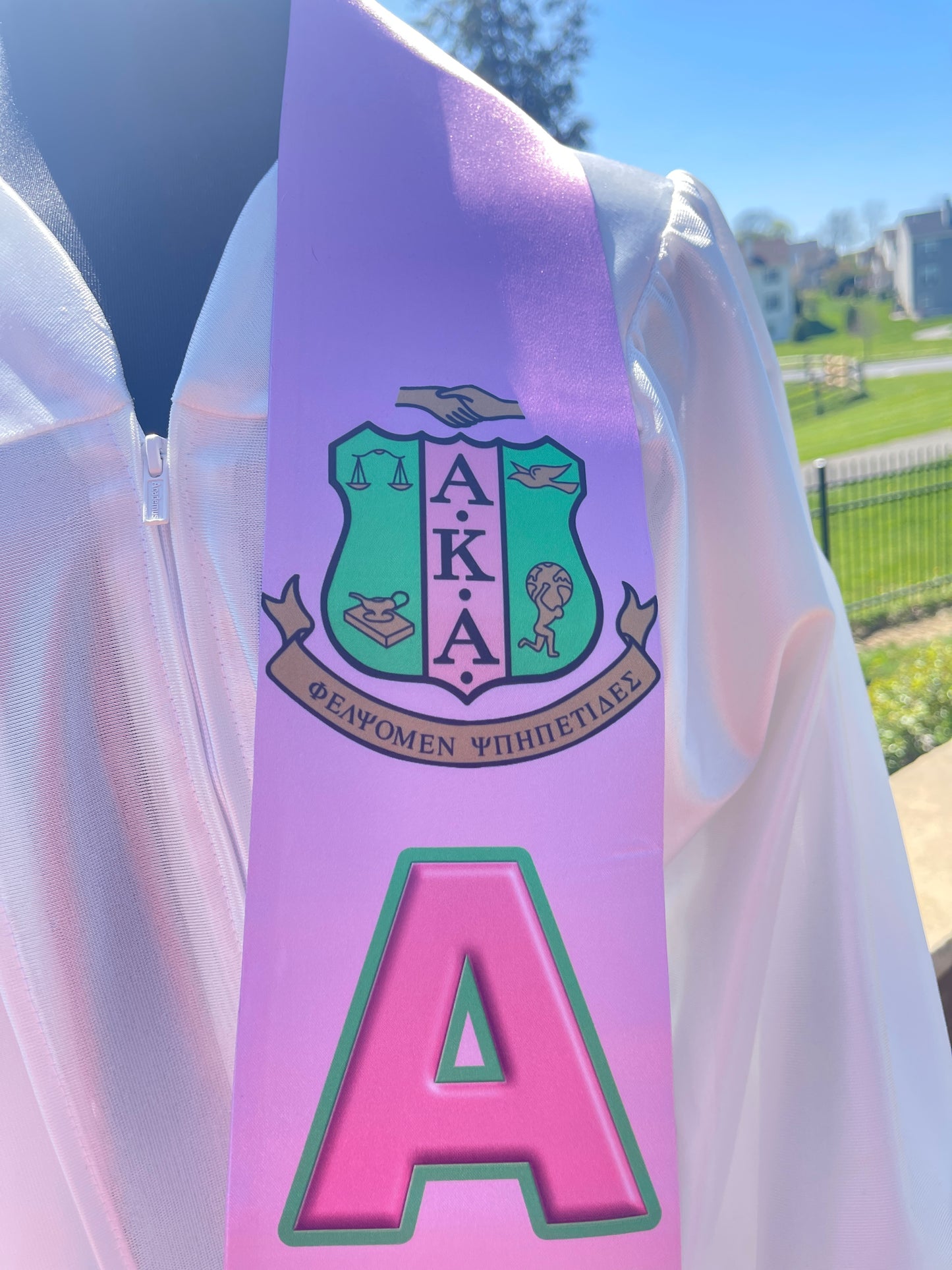 Graduation Stole - Alpha Kappa Alpha