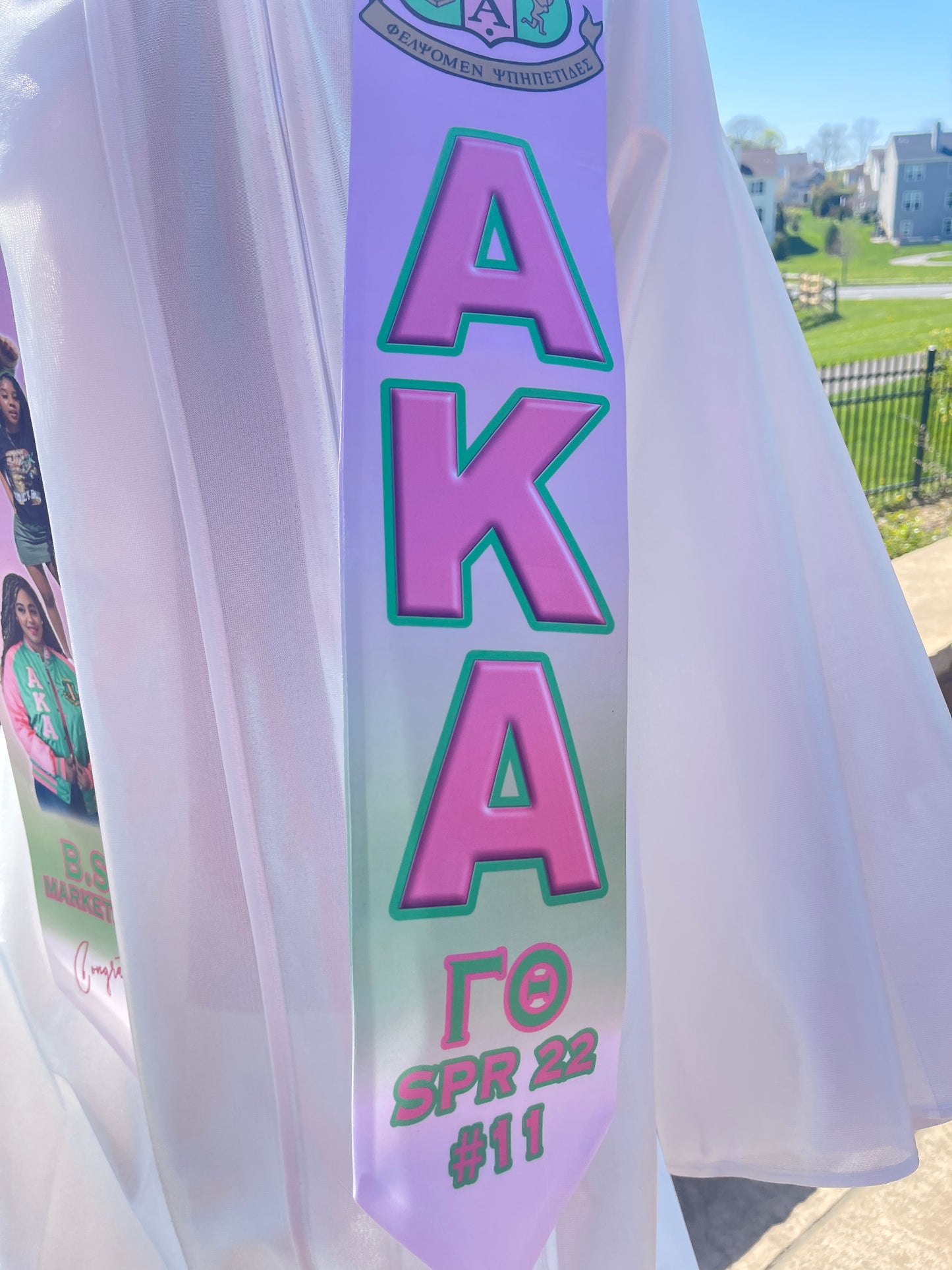 Graduation Stole - Alpha Kappa Alpha