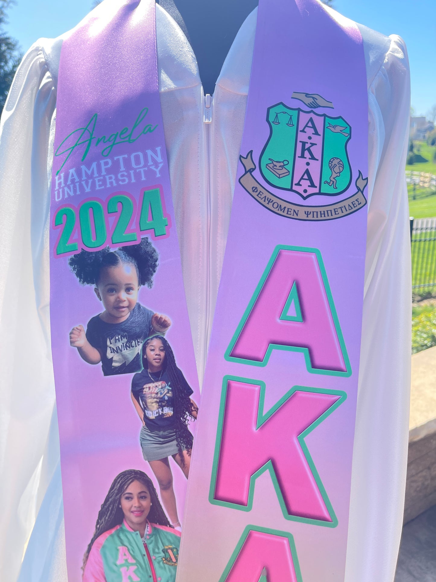 Graduation Stole - Alpha Kappa Alpha