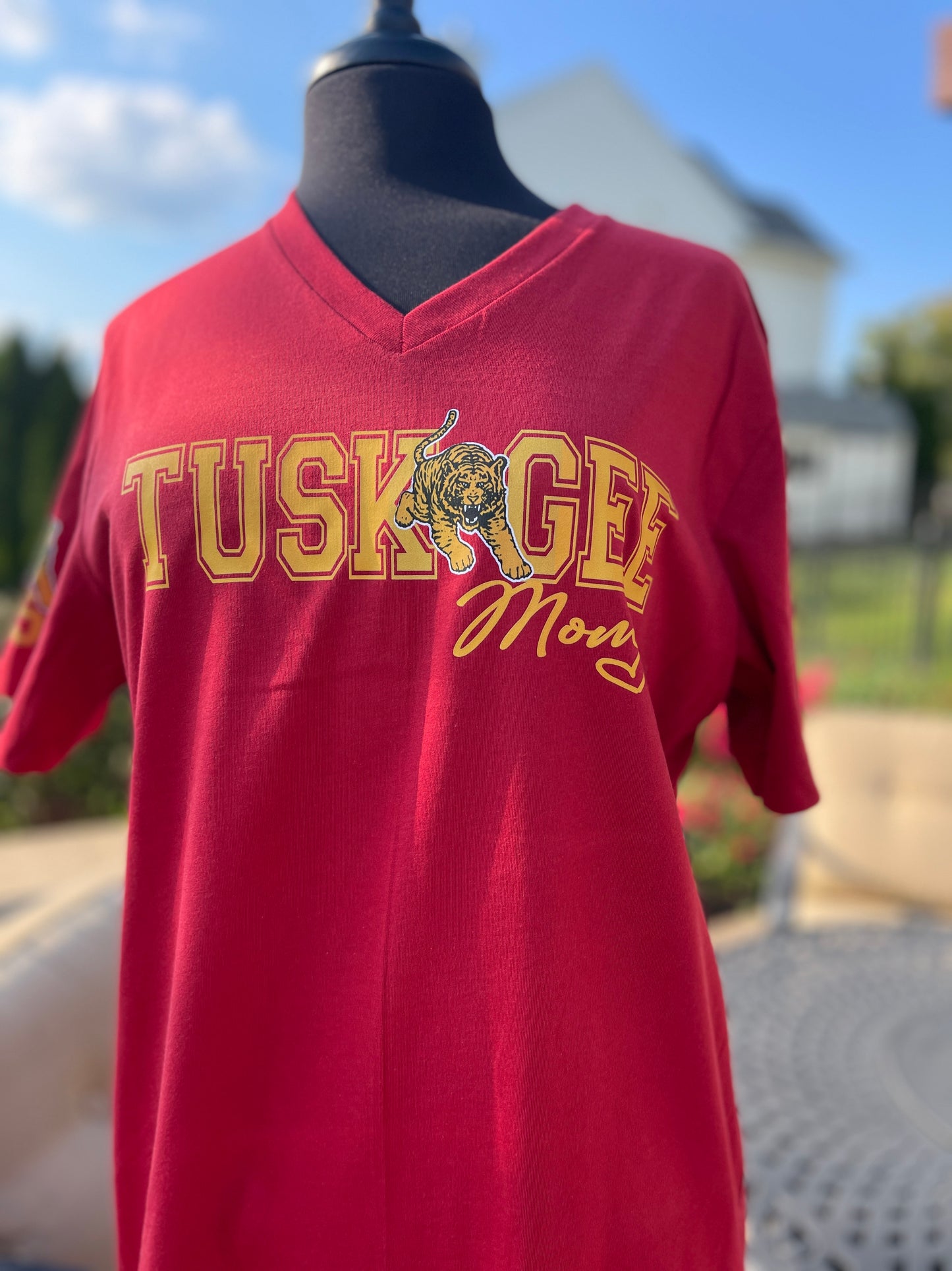 Tuskegee Mom Class of 2025 - 2028 Tee [Crimson]