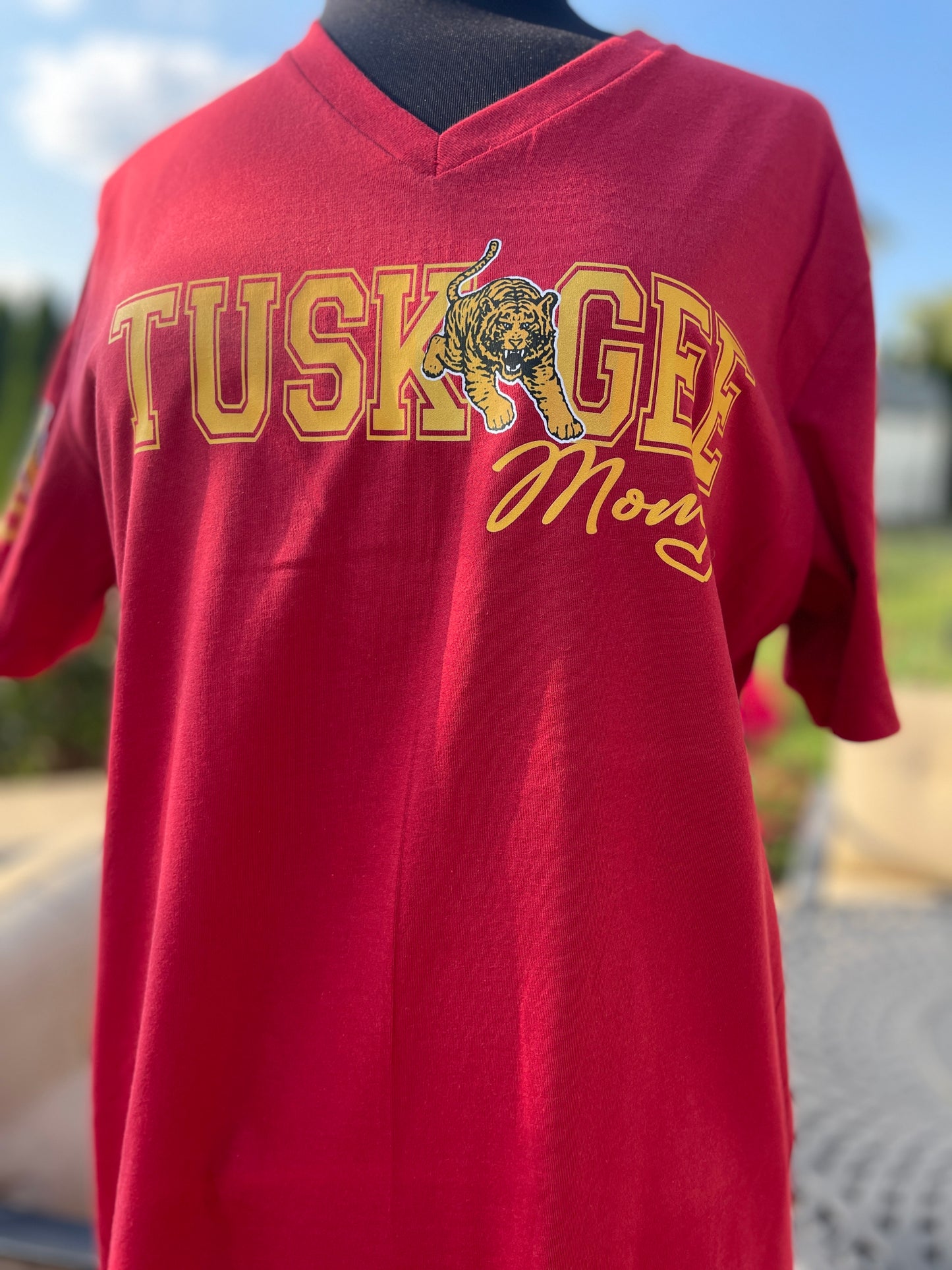 Tuskegee Mom Class of 2025 - 2028 Tee [Crimson]