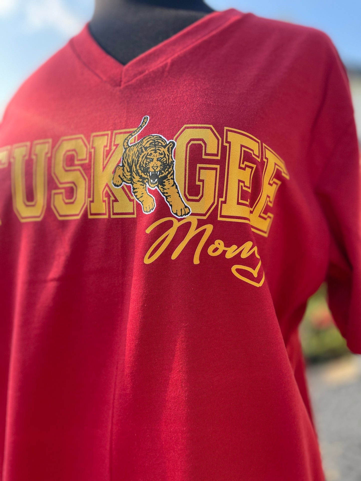 Tuskegee Mom Class of 2025 - 2028 Tee [Crimson]