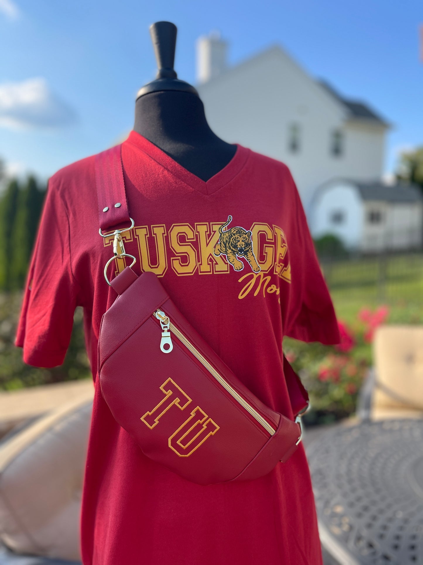 Tuskegee Mom Class of 2025 - 2028 Tee [Crimson]