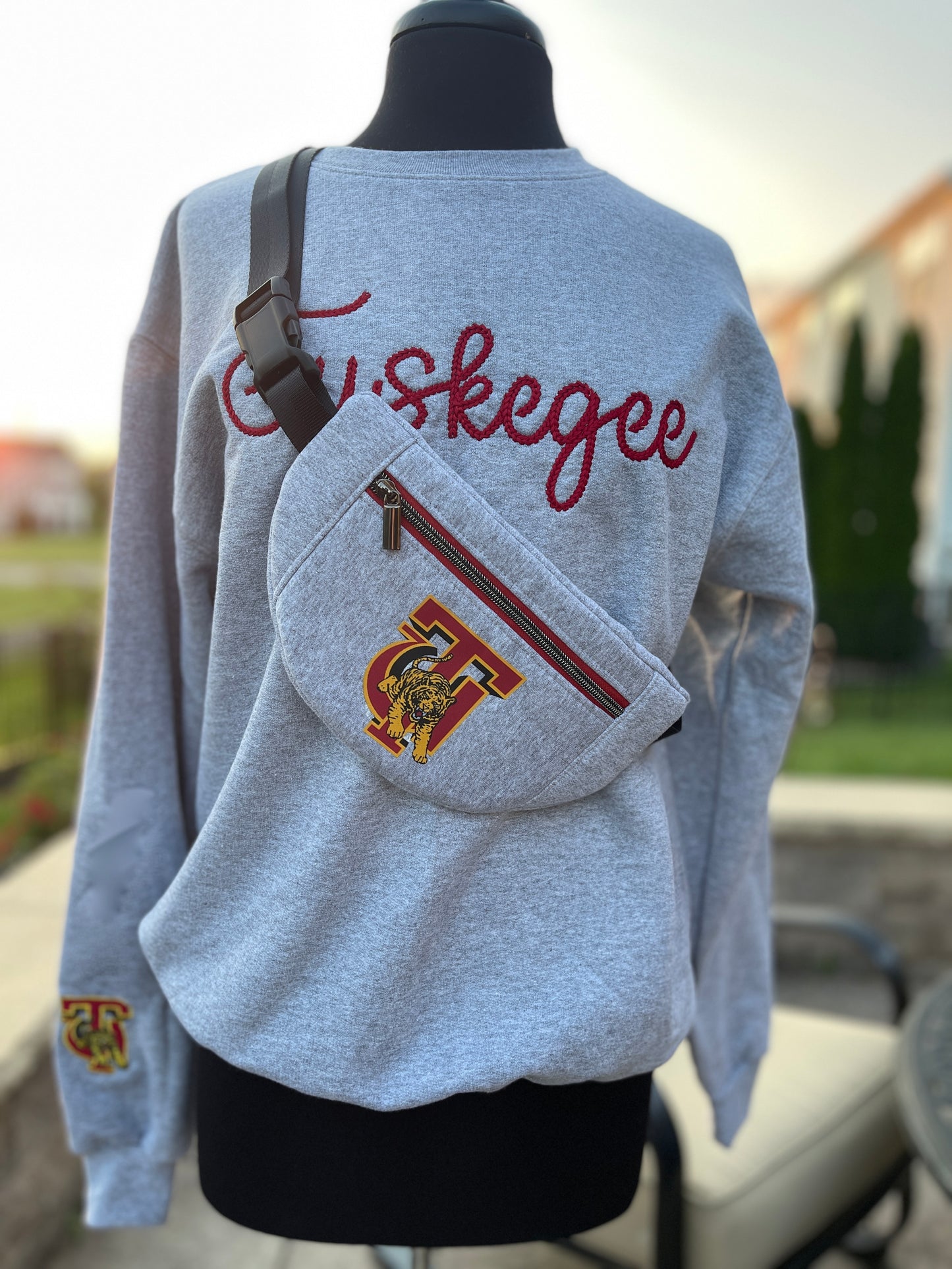 Tuskegee Sweatshirt Crossbody Bag