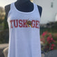 Tuskegee White Out Relaxed Racerback Tank