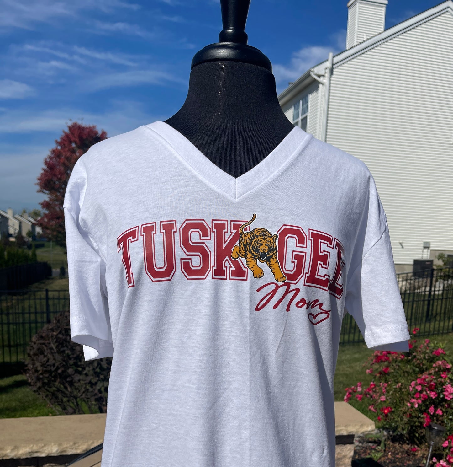 Tuskegee Mom Class of 2025 - 2028 Tee [White Out]