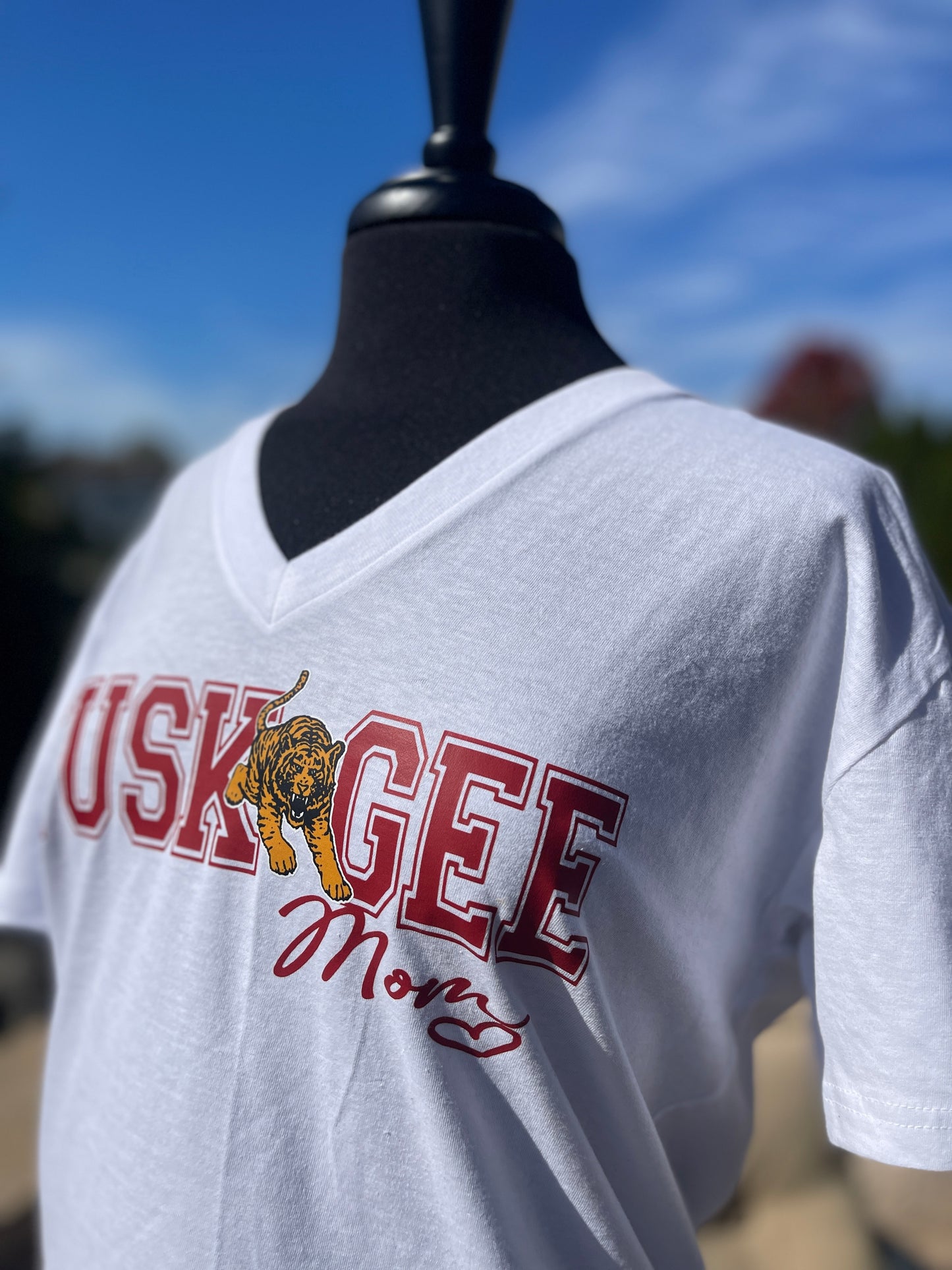 Tuskegee Mom Class of 2025 - 2028 Tee [White Out]