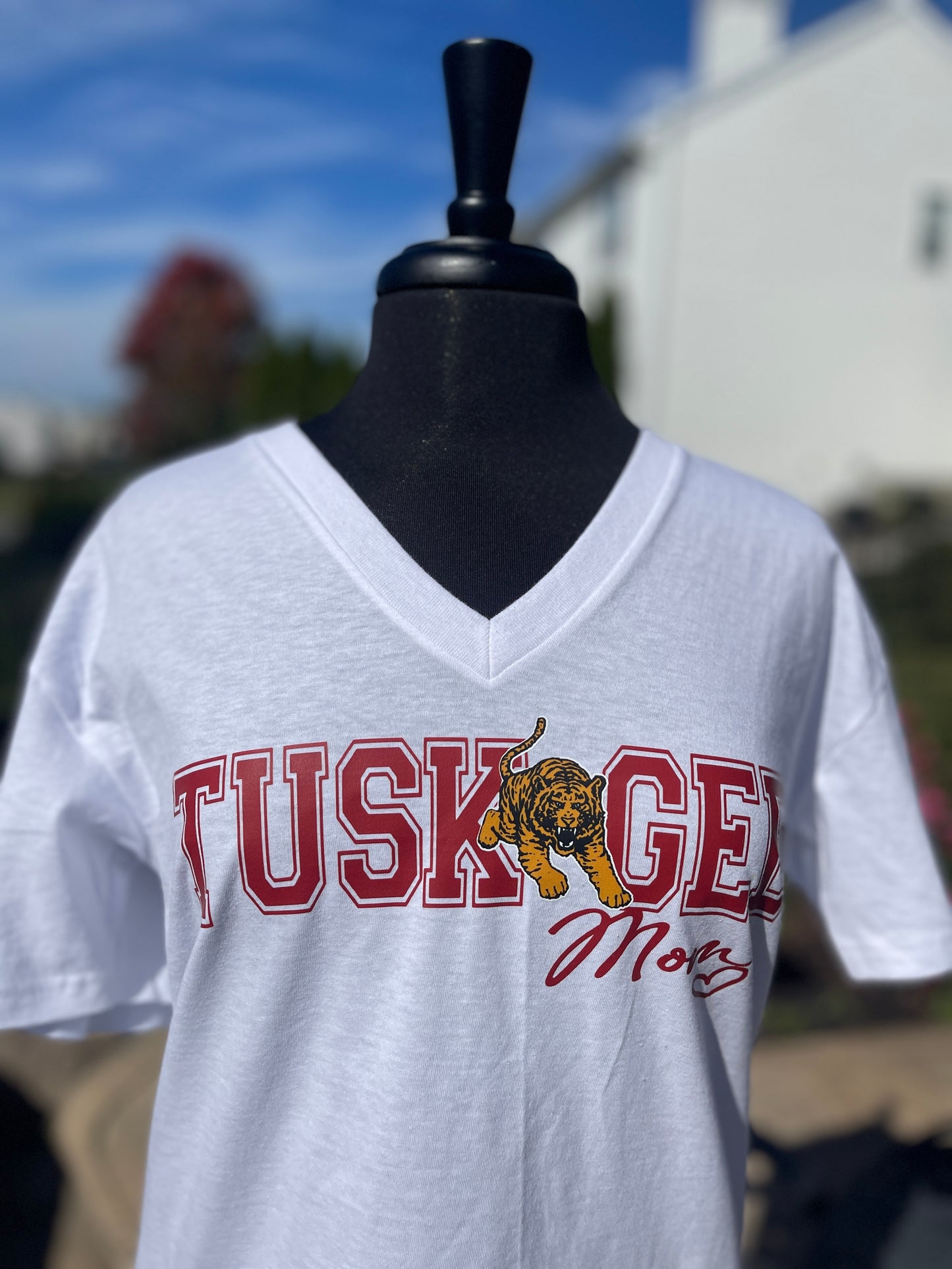 Tuskegee Mom Class of 2025 - 2028 Tee [White Out]