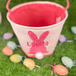 Personalized Easter Baskets - HOT PINK BUNNY