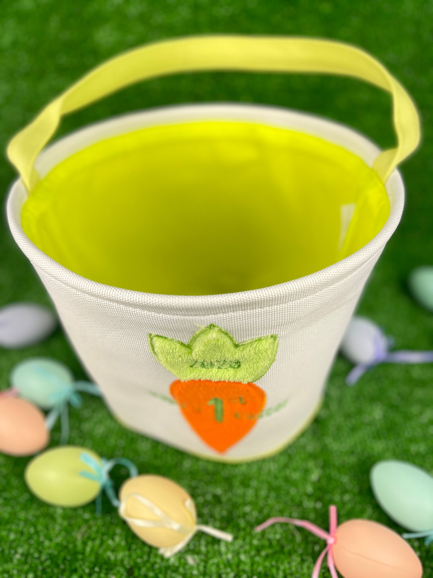 Personalized Easter Baskets - 2024 BABY'S 1ST EASTER - CARROT