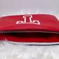 The VARSITY Wristlet Pouch - Red & White