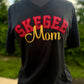 Skegee Mom Glitter Tee