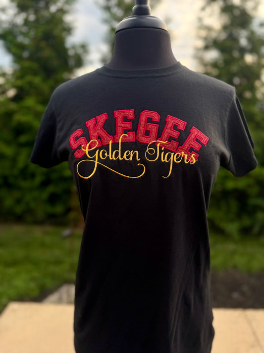 Skegee Golden Tigers Glitter Tee