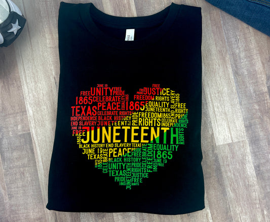 Juneteenth - Heart Shirt