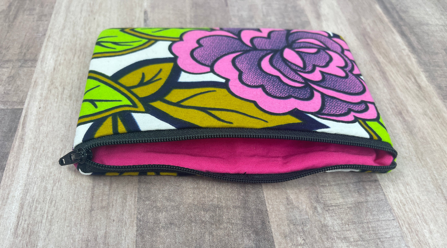 Pretty Pink Floral - Mini Pouch