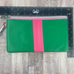 Pink & Green Wristlet