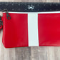 Red & White Wristlet