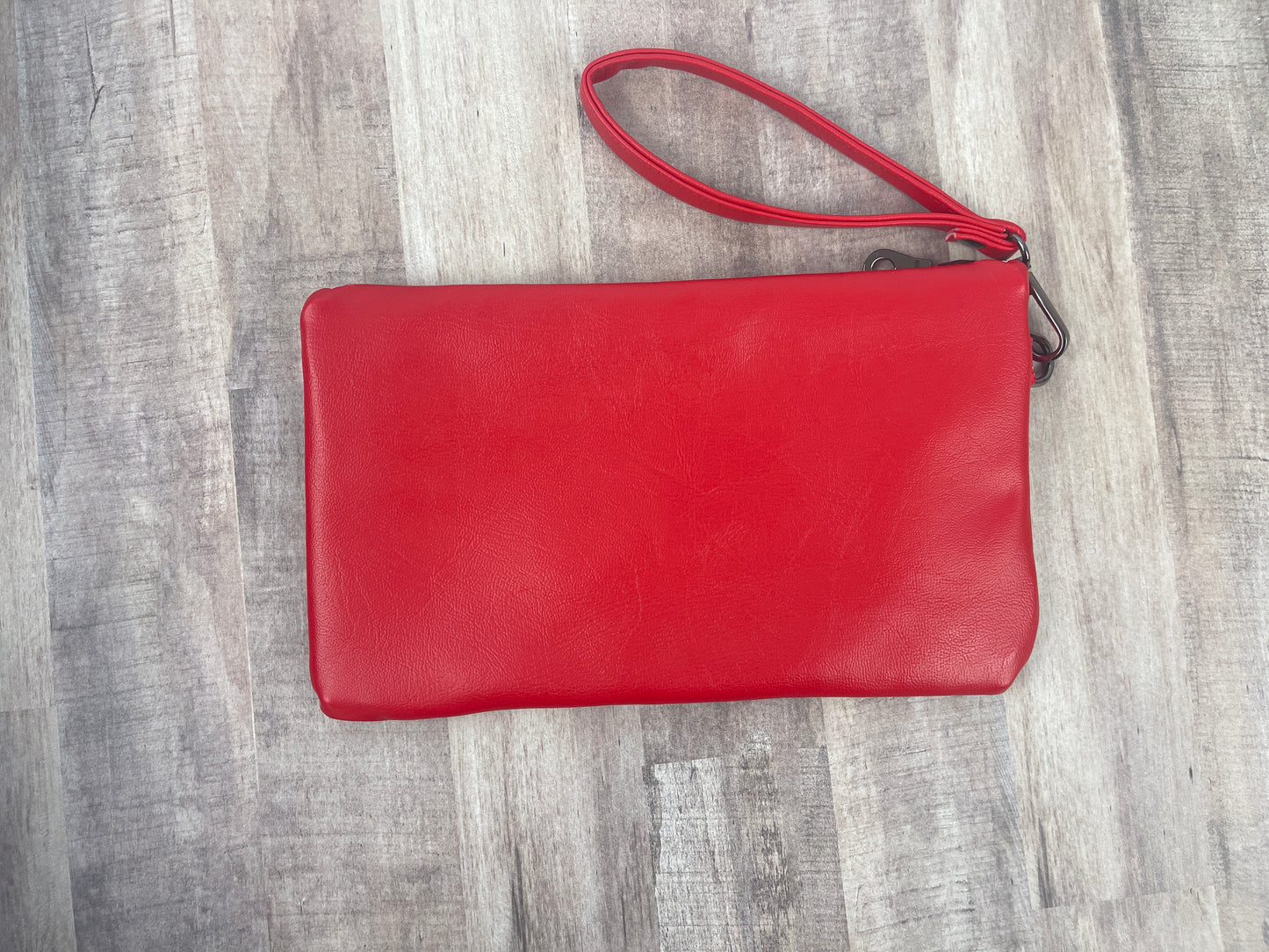 Red & White Wristlet