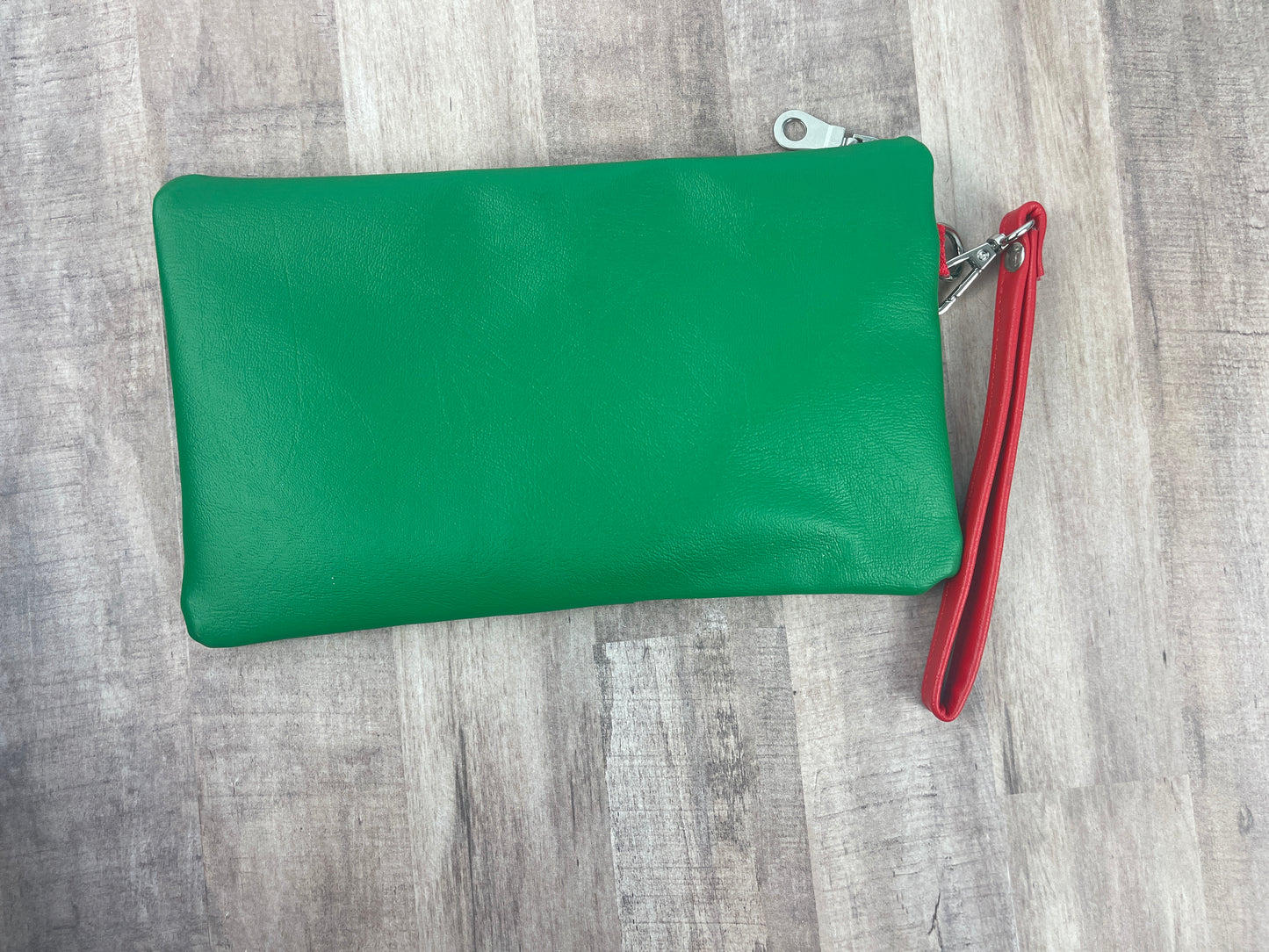 Red, Black, and Green  Wristlet