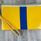 Blue and Gold Wristlet