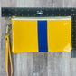 Blue and Gold Wristlet