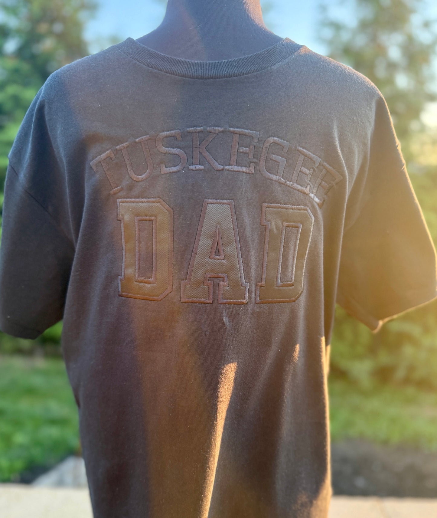 Black on Black on Black Dad Tee