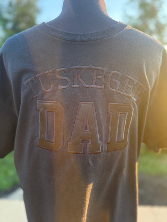 Black on Black on Black Dad Tee