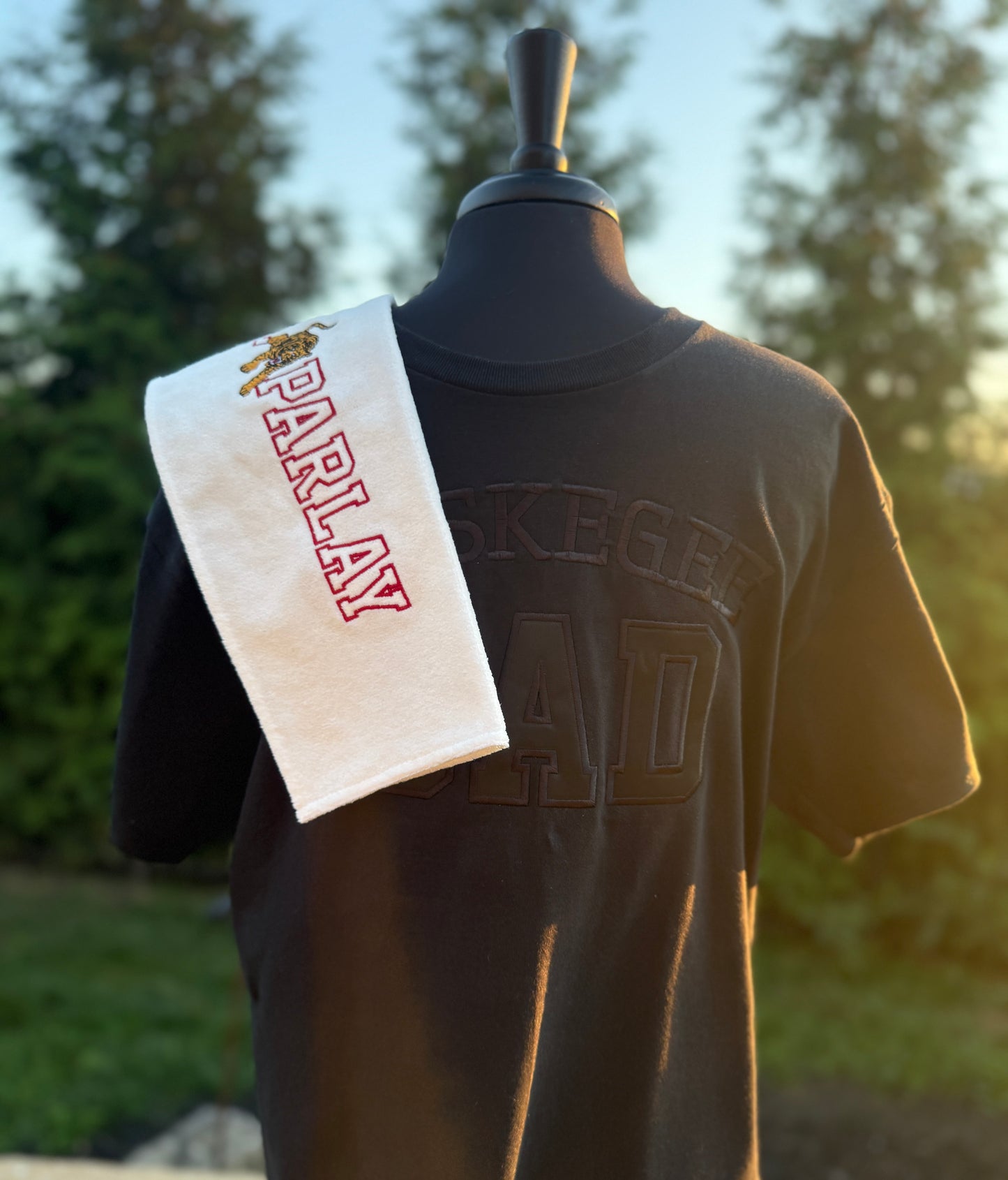 Black on Black on Black Dad Tee