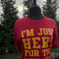 I'm Just Here For The Piperettes Glitter Tee