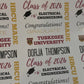 Premium Gift Wrapping Paper - DESIGN YOUR OWN - ANY COLLEGE OR UNIVERSITY