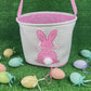 Personalized Easter Baskets - PINK BUNNY