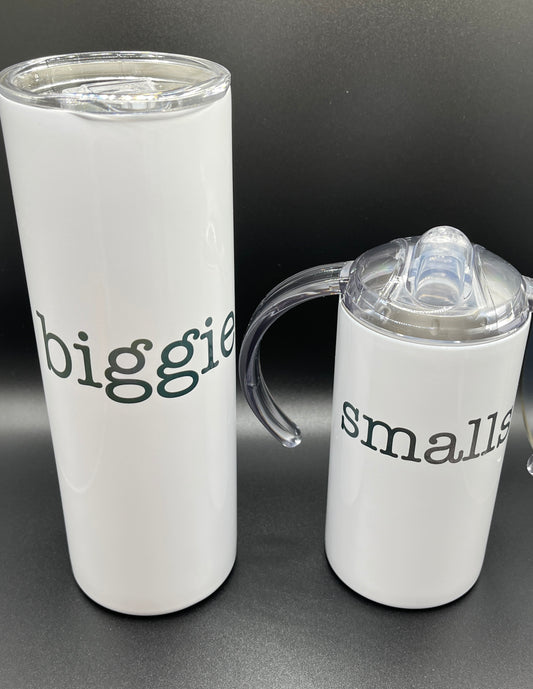 Biggie and Smalls - Drinkware Matching Set