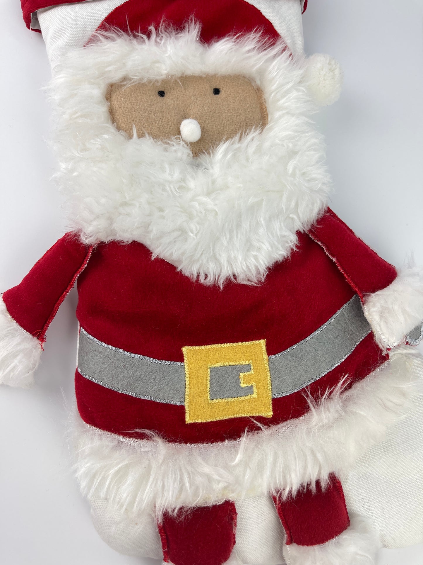 Personalized Christmas Stocking - Fuzzy Santa