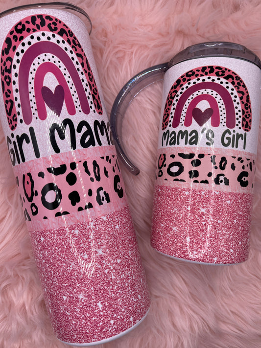 Girl Mama and Mama's Girl - Drinkware Matching Set