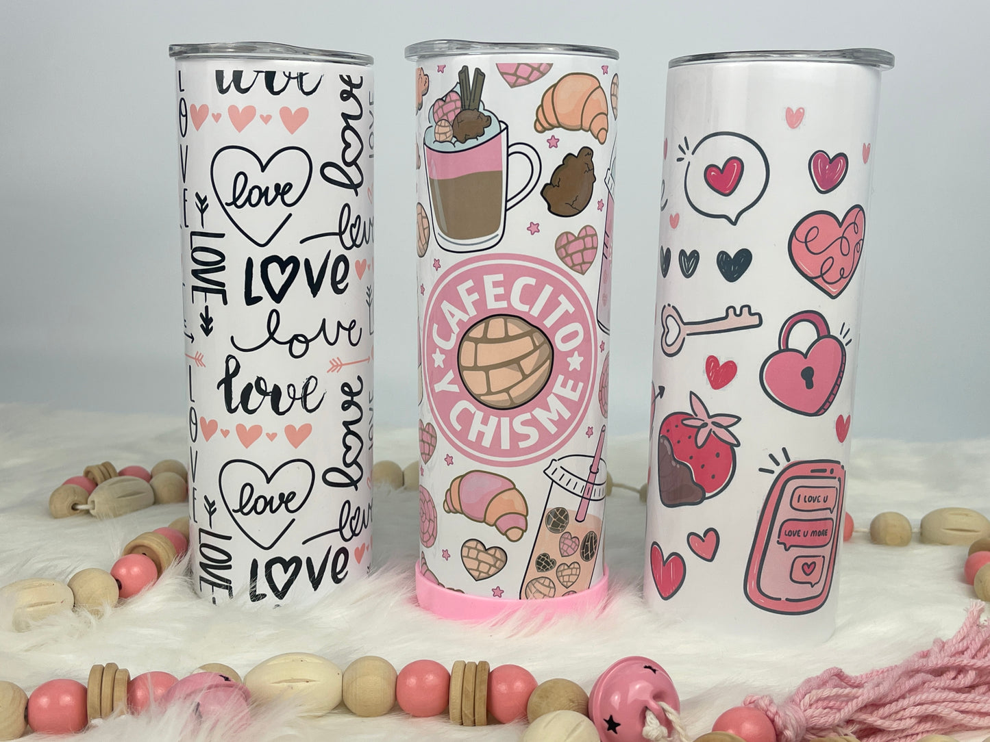 Cafecito Y Chisme - Valentine's Day Tumbler