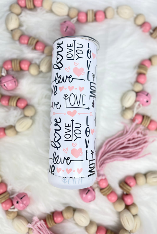 Love Allover - Valentine's Day Tumbler